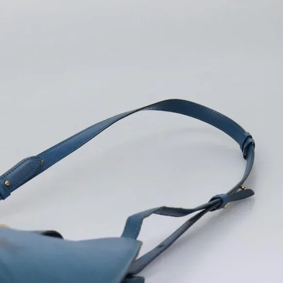 Authentic LOUIS VUITTON Epi Cluny Shoulder Bag Blue M52255 LV